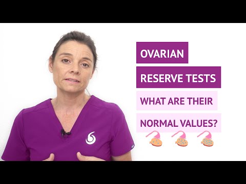 What are the ovarian reserve tests and their normal values?