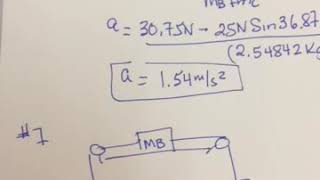 Physics 12 Inclined Plane & Multiple Mass Sheet # 6b, 7 & 8a