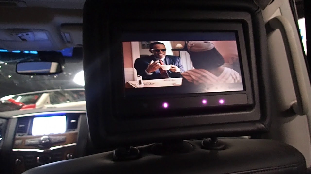 A19015 2012 INFINITI QX56 HEADREST MONITOR TEST VIDEO YouTube