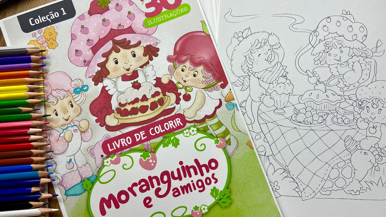 Lançamento livro de colorir Moranguinho Coleção 1 - YouTube