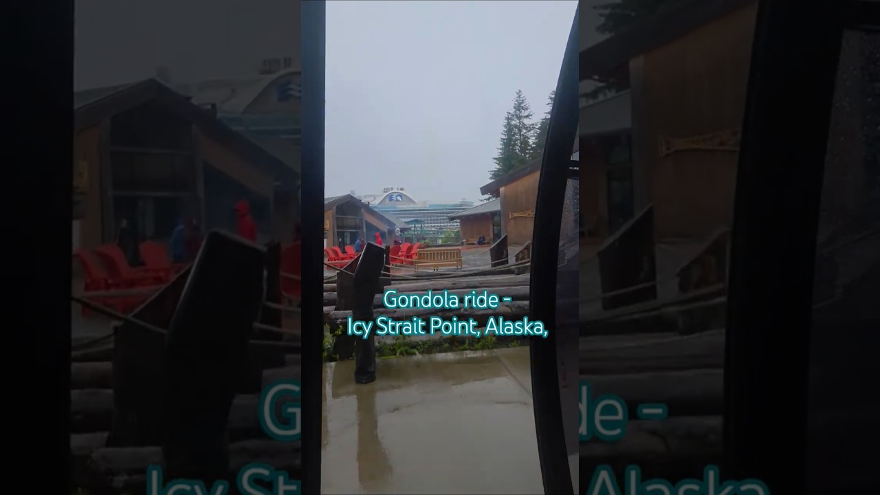 Riding the Highest Coastal Gondola in the Rain! #IcyStraitPoint #Alaska #shorts