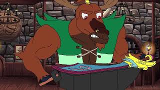 Arzette:Jewel of Faramore's Alven the Moose Bartender (all scenes) played by Andy Field, voice actor