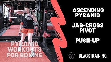 Shadow boxing workout: ascending pyramid