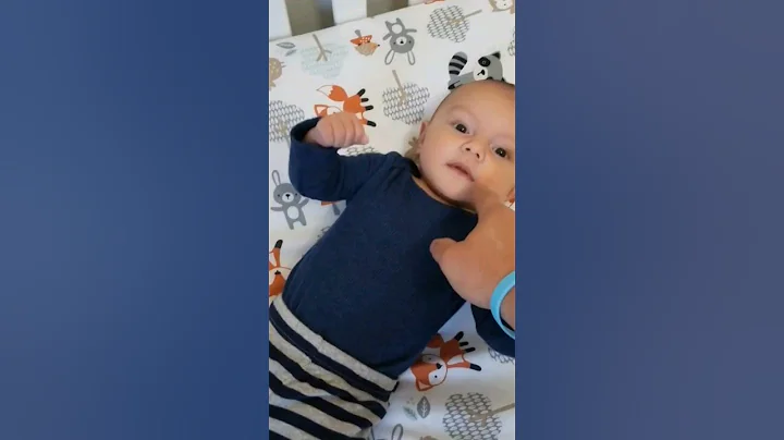 Adorable newborn smiles and melts hearts #shorts #baby