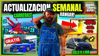 ACTUALIZACIÓN SEMANAL GTA ONLINE | BONUS TRIPLES y DOBLES en CARRERAS! HANGAR! COCHE *GRATIS* y MÁS!