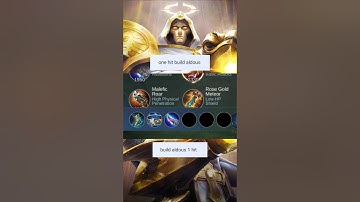 BUILD ALDOUS 1 HIT | ALDOUS BEST BUILD 2024💀 #aldous #mlbb #short