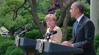 President Obama Holds a Press Conference with Chancellor Merkel of Germany