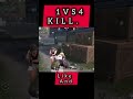 🔥 1v4 Clutch! Akela Hi Squad Wipe Kar Diya 😱 | BGMI #shorts