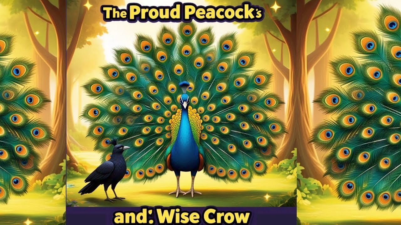 The Proud Peacock & the Wise Crow | Moral Story for Kids | Fun Animated ...