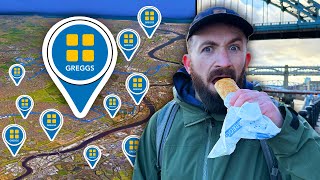 Going to 32 Greggs In 1 Day (VIRAL Newcastle Greggs Challenge)