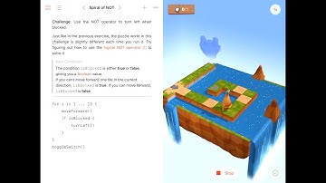 30. Swift Playgrounds - Spiral of NOT