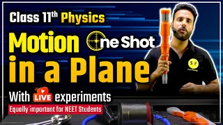 Motion in Plane One Shot with Live Experiment | Class 11 Physics NCERT Explanation | By Ashu Sir