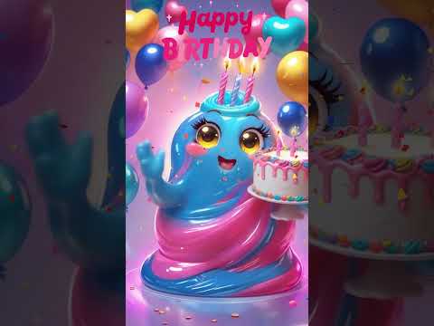 Happy B-day Slime Pop! #happybirthdaysong #happybirthday #Slime