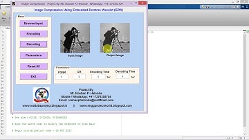 Image Compression Embedded ZeroTree Wavelet using Image Processing