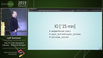 C++Now 2019: Jeff Garland “The C++20 Standard Library - Beyond Ranges”