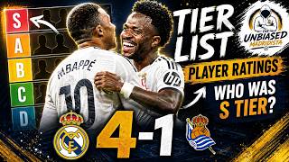 REAL MADRID 4-1 REAL SOCIEDAD ||  TIER LIST 😳 Who Was S-Tier?!