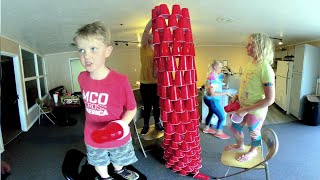 Stacking Cups in 3D VR injected