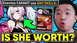 I gave Piayera HALLOWEEN and she was CRACKED.. - Etheria: Restart