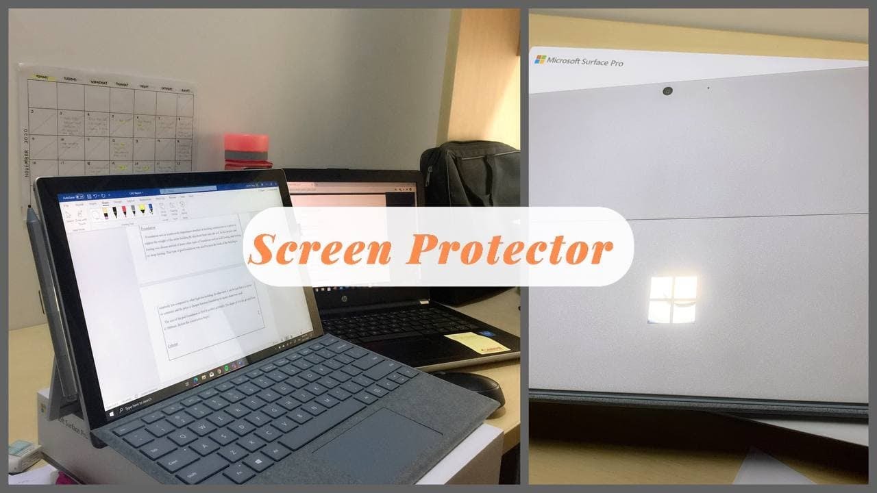Antiglare Screen Protector Surface Pro Installation Vlog💻⛅️ YouTube
