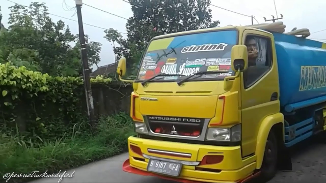 Ketemu truk  muat air  mbois dan kenalpot srigala YouTube