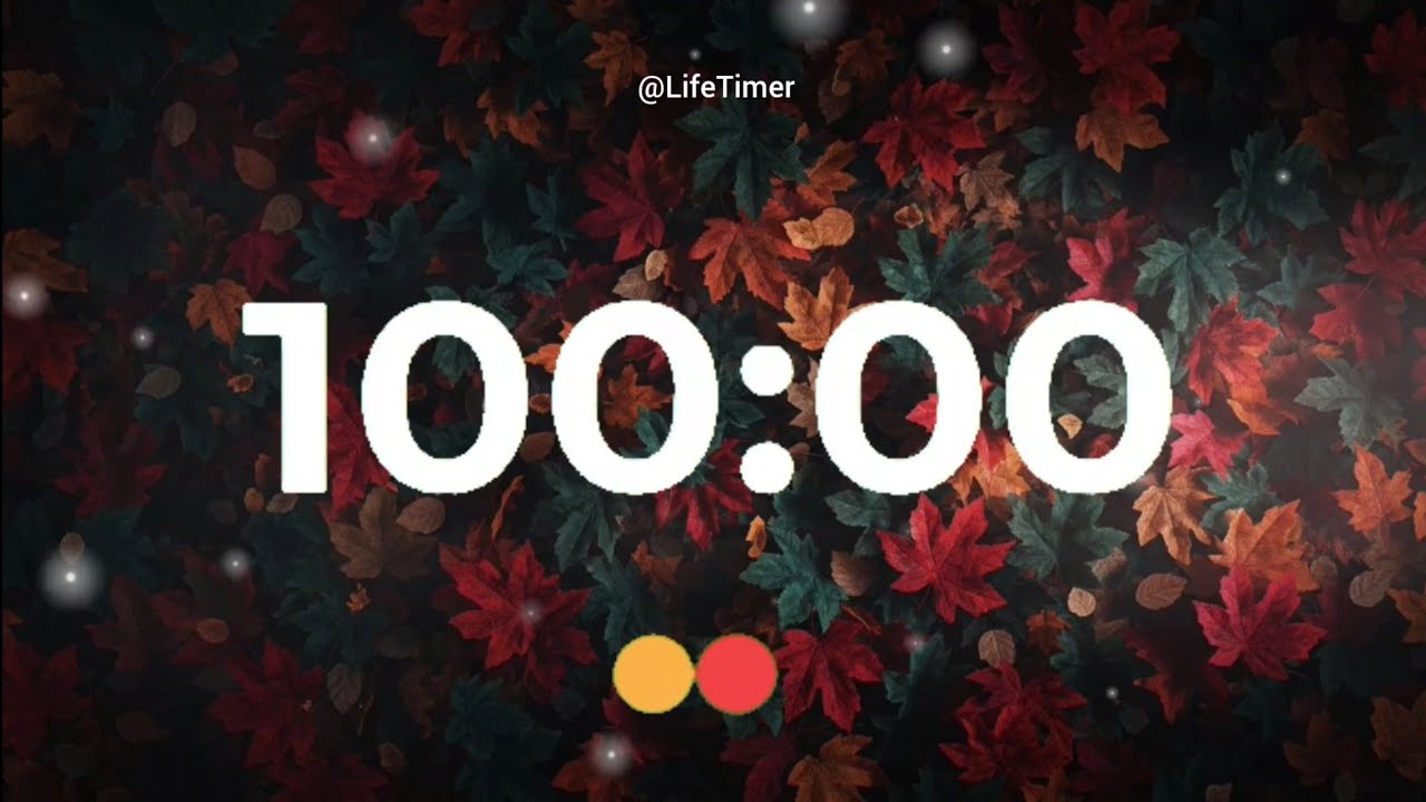 Countdown Sleep Timer 100 Minutes Countdown Timer with Relaxing Music 🎶| Study • Work • Sleep ...