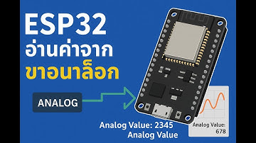 ESP32 ADC อ่านค่าจากขาอนาล็อก | สอนพื้นฐานใช้งาน analogRead()