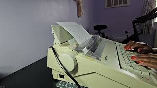ASMR Brother AX210 electric typewriter