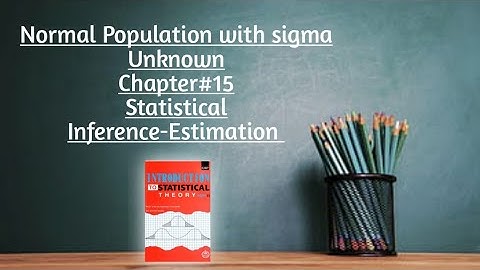 Solved Example#15.20 ||Chapter#15 ||Statistical Inference-Estimation