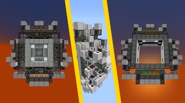 [Tutorial] Fast and Compact 6x6 Double Sided Vault Door in Minecraft Bedrock Edition!