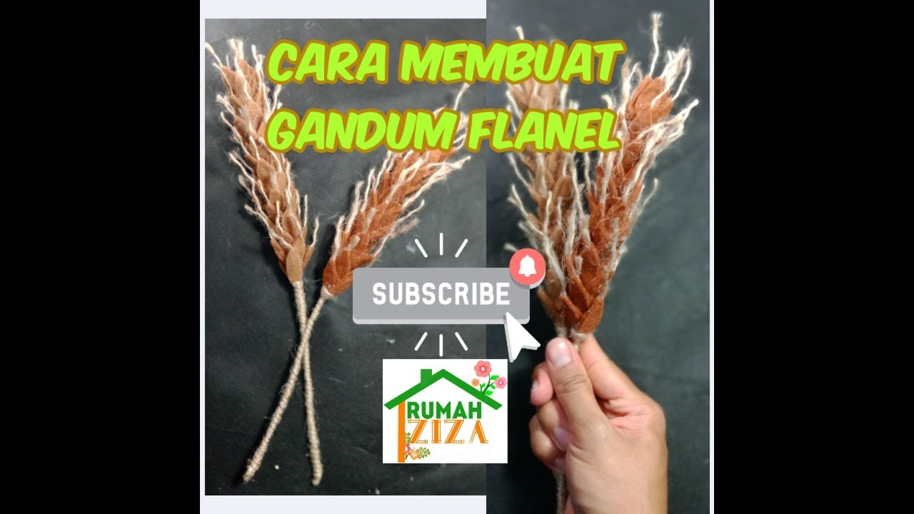 CARA MEMBUAT GANDUM DARI  KAIN  FLANEL  YouTube