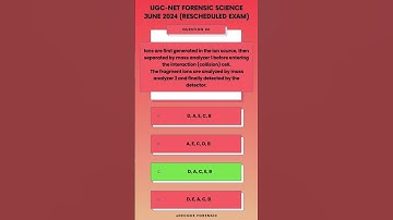 UGC NET Forensic Science June 2024 (Rescheduled Exam) PYQ (Q 86-90)| Simple Explanations #ugcnet2025