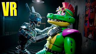 CHAPPY HAS A GLITCH AND ATTACKS GIGA MONTY. GUARDING THE PIZZERIA IN BONELAB FNAF VR COOP
