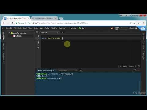 Killer Programming Bundle: Learn Rails And Ruby Programming : Hello World - First Ruby Program