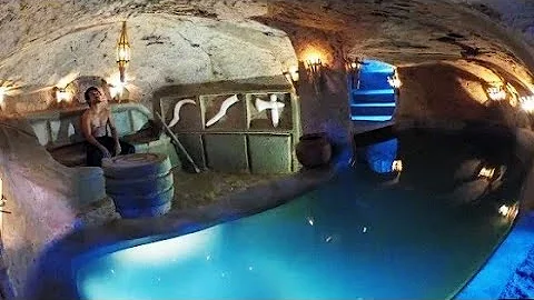 How to Build private Underground Temple Tunnel house With swimming pool