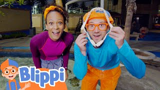 Blippi and Meekah's Night at the Aquarium! | Fun and Educational Videos for Kids