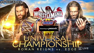 WWE WrestleMania 37 - Official Match Card HD V1