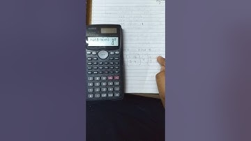 Multiplying a 2*2 matrix on calculator. Casio fx-991MS