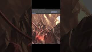 【Speedpaint】Dragon Mountain (Fantasy Landscape)