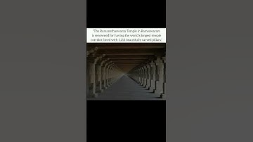 Longest Corridor with 1212 carved pillars... #shorts #ancient #spiritualhealing #temple