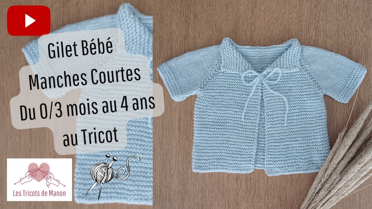 Gilet bébé (0-3 mois)  Activités Créatives et Tricot