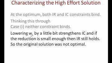 The principal-agent model two-state case
