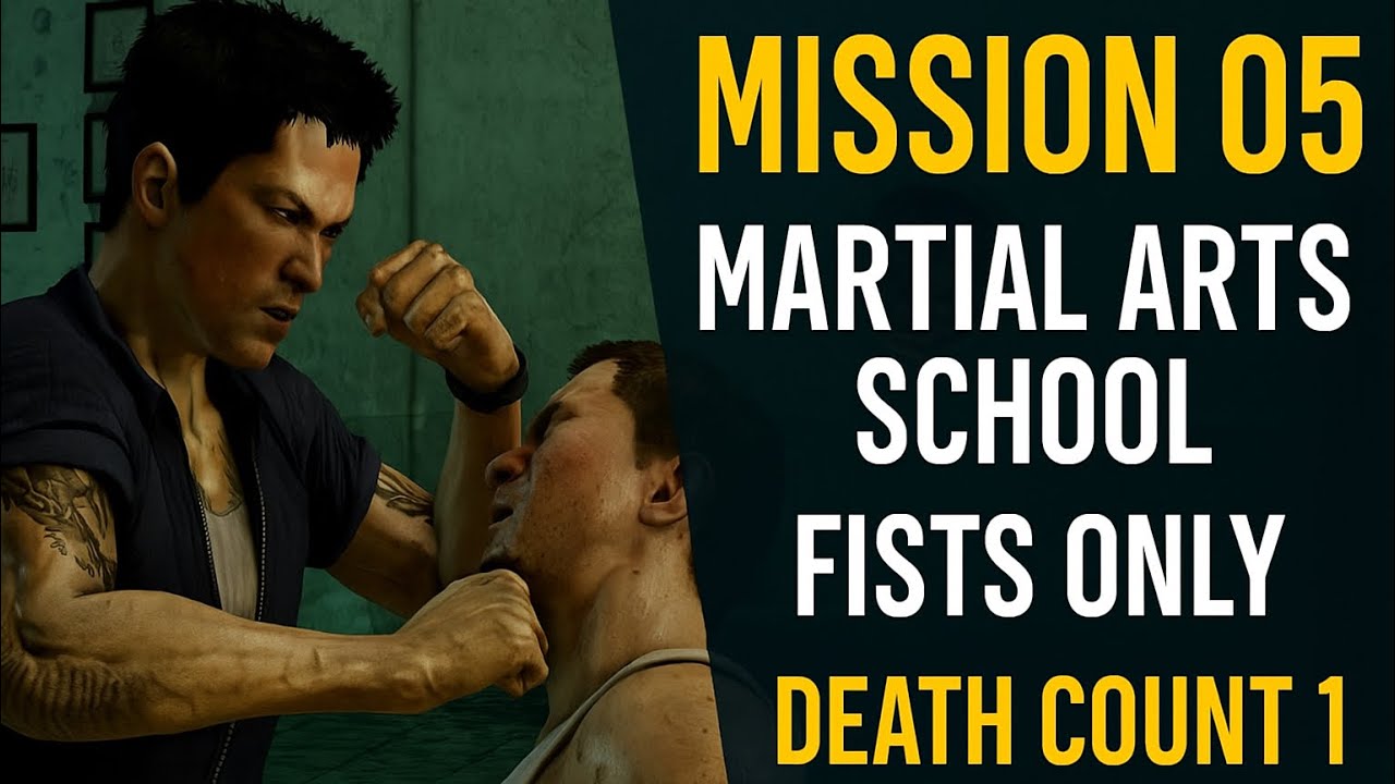Sleeping Dogs – Main Mission 5: Martial Arts School | Fists Only Challenge | Death Count: 1 4K 60FPS