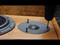 Custom handmade bookshelf speaker  process  diy highquality wooden loudspeaker  wospestud