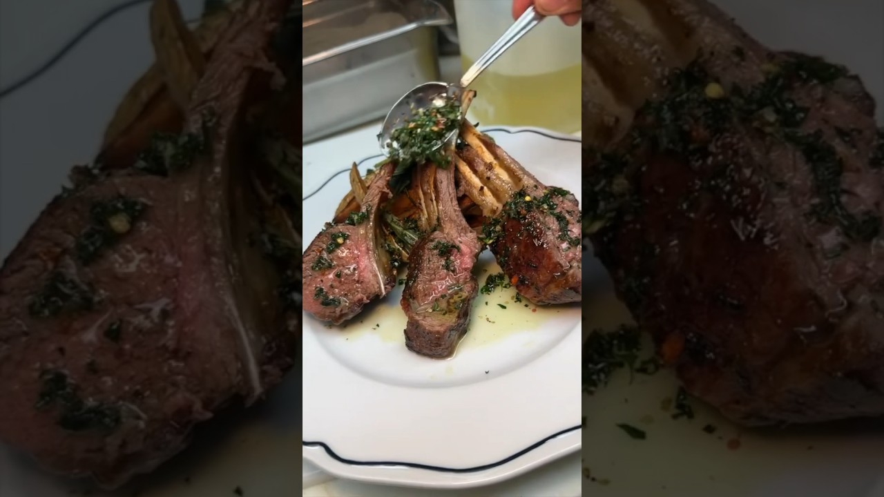 The RACK OF LAMB from Moscato in Scarsdale, New York! 🍗🔥🤤 This was DELICIOUS. #DEVOURPOWER