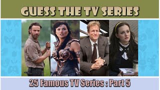 Guess the Series | Popular TV Series: Part 5