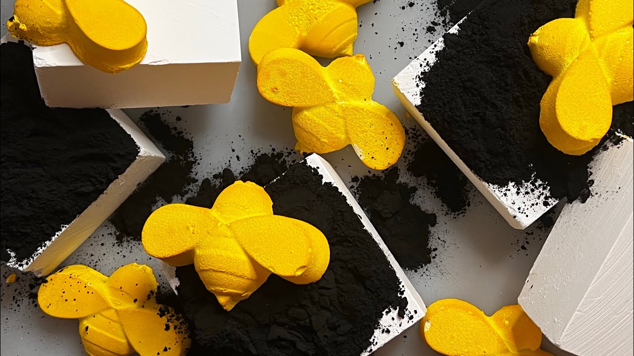 ASMR FRESH GYM CHALK BLOCKS TOPPED W/ CHARCOAL POWDER & REFORMS ππ ...