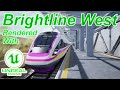 The brightline west hsr route rendered with unreal engine 5