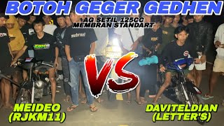 Download Lagu REJOOOO ‼️DAVITELDIAN VS MEIDEO AG SETIL 125CC MEMBRAN STANDART  MP3