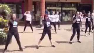 Warrington Flash Mob Doing Rlwc2013 Dance