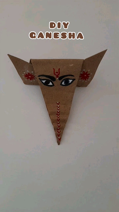 Origami Ganesha | How to make Shri Ganesh | Diy ganesha #shorts #papercraft #origami #ganesha
